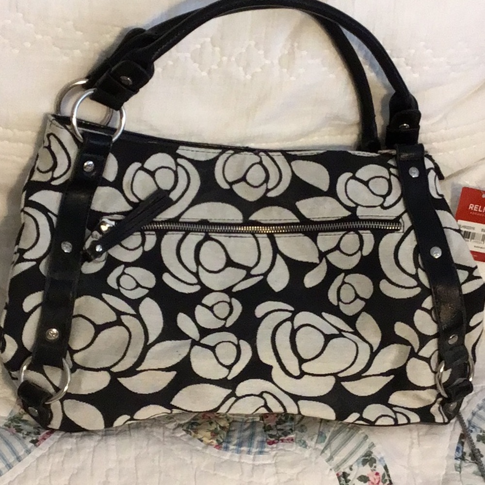 Relic by Fossil Rose Print Handbag NWT